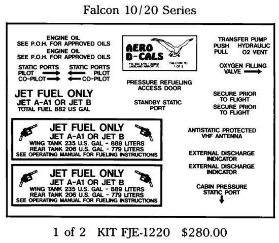 (image for) Falcon 10/20 Series Exterior Decals (2)